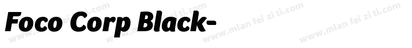 Foco Corp Black字体转换